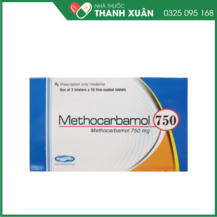 Methocarbamol 750 điều trị bệnh cơ xương cấp
